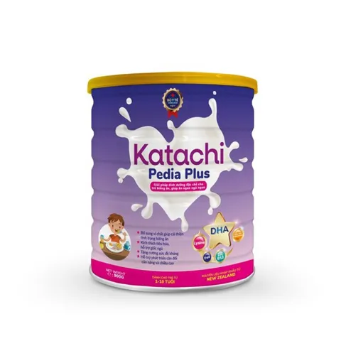 Sữa Katachi Pedia Plus cho trẻ biếng ăn từ 1-10 tuổi - Hỗ trợ tăng cân, cải thiện tiêu hóa, hương vani thơm ngon cho bé khỏe mạnh