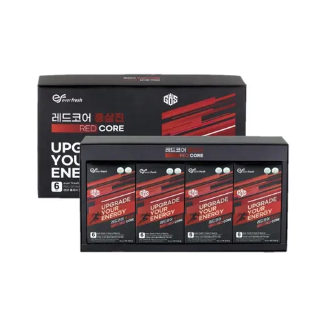 Tinh Chất Hồng Sâm Ever Fresh Red Core Hàn Quốc - Bổ Sung Dưỡng Chất, Tăng Cường Sức Khỏe, Giảm Căng Thẳng, Hộp 60 Gói