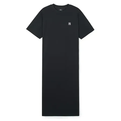 Váy MLB Basic Small Logo New York Yankees - Váy Suông Đen Thời Trang Cho Cô Nàng Sành Điệu, Chất Liệu Cotton Mềm Mại
