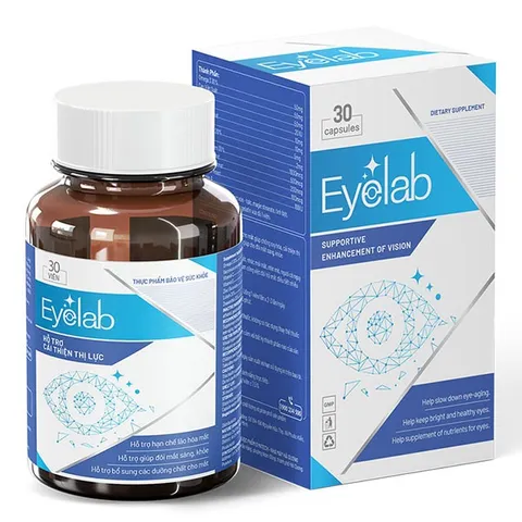 Viên uống bổ mắt Eyelab - Tăng cường thị lực, hỗ trợ sức khỏe mắt với Lutein, Zeaxanthin, Vitamin và Omega 3 - Hộp 30 viên