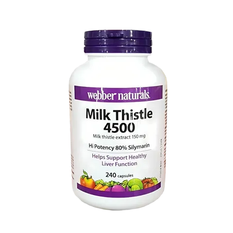 Viên Uống Bổ Gan Webber Naturals Milk Thistle 4500 150mg - Hỗ Trợ Giải Độc Và Tăng Cường Chức Năng Gan, Sản Phẩm Từ Canada