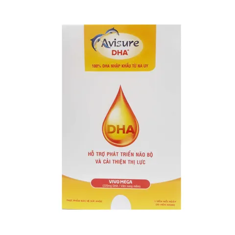 Viên uống bổ sung DHA Avisure DHA cho bà bầu - Hỗ trợ phát triển trí não cho thai nhi - Hộp 30 viên chất lượng cao