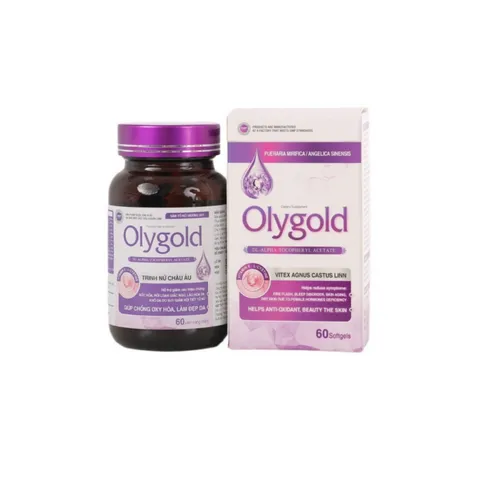 Viên uống hỗ trợ nội tiết tố nữ Olygold - Cân bằng hormone, giảm khô hạn và rối loạn kinh nguyệt cho phụ nữ trên 30 tuổi