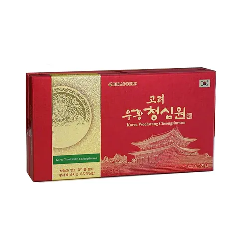 An Cung Ngưu Hoàng Thanh Tâm Hàn Quốc - Wooso Hanjewon 10 viên hỗ trợ sức khỏe, tăng cường lưu thông máu, dinh dưỡng tự nhiên.