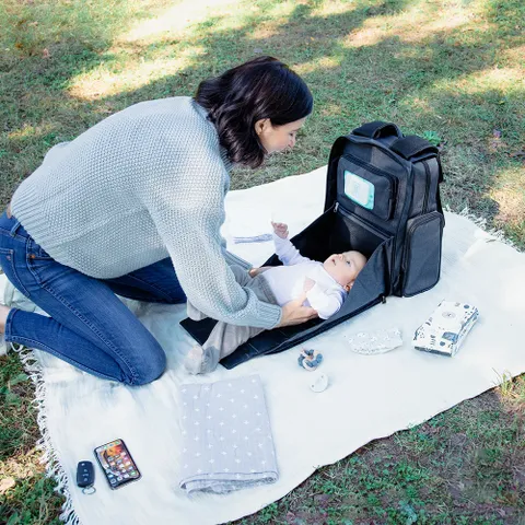 Balo Bỉm Sữa Baby Brezza Dante BRZ10051 - Túi Đựng Đồ Cho Mẹ và Bé Tiện Dụng, Thiết Kế Thông Minh và Sang Trọng