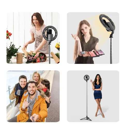 Gậy chụp hình tích hợp Tripod và Đèn LED USAMS US-ZB241 - Thiết bị đa năng chụp ảnh, quay video chất lượng cao, thuận tiện cho livestream và selfie.