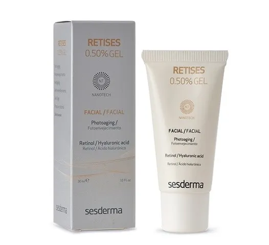 Gel Dưỡng Da Dầu Mụn Retises 0.50% Gel Facia - Chống Lão Hóa, Làm Sáng Da, Hỗ Trợ Điều Trị Mụn Trứng Cá, Thương Hiệu Sesderma