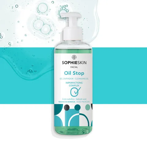 Gel rửa mặt Sophieskin Oil Stop Cleansing 250ml - Sản phẩm làm sạch cho da dầu mụn, kiểm soát dầu thừa, ngừa mụn hiệu quả