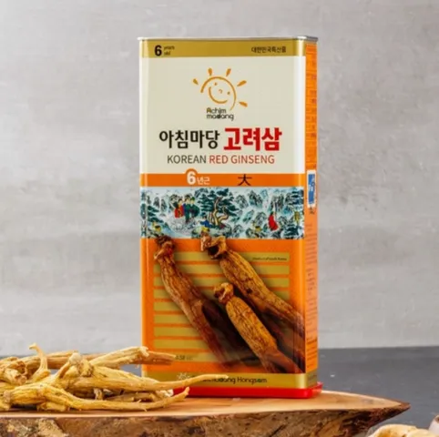 Hồng Sâm Củ Khô Achimmadang Hàn Quốc 300g - Hộp Thiếc Cao Cấp, Hỗ Trợ Sức Khỏe, Giảm Căng Thẳng, Tinh Thần Tỉnh Táo