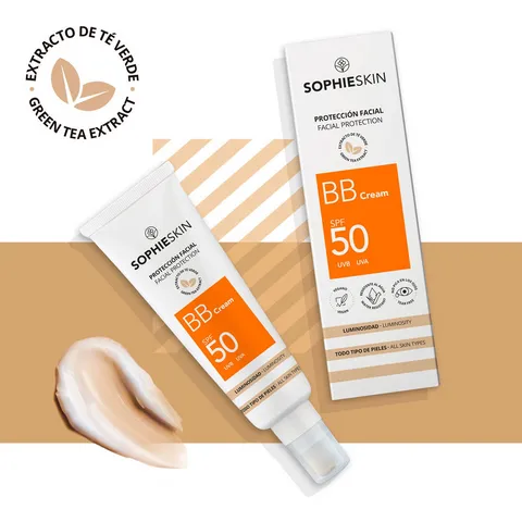 Kem Chống Nắng Nâng Tone Da Sophieskin BB Cream SPF50 - Bảo Vệ Da, Làm Đều Màu Da, Dưỡng Ẩm Tốt, Thích Hợp Mọi Loại Da