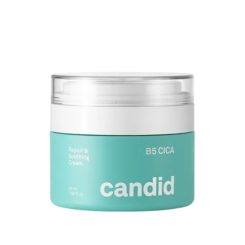 Kem Dưỡng Ẩm B5 Cica Candid Repair & Soothing Cream 50ml - Giải Pháp Dưỡng Ẩm Sâu, Phục Hồi Da Khô, Nhạy Cảm, Đảm Bảo 72 Giờ Ẩm Mịn