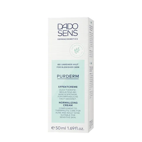 Kem Dưỡng Da Mụn Dado Sens Purderm Normalizing Cream - Giảm Nhờn, Ngăn Mụn, Dưỡng Ẩm Cho Da Dầu 50ml