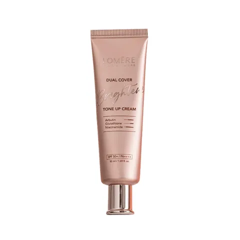 Kem Nâng Tone Lomere Dual Cover Brightening Tone-UP SPF50+ - Dưỡng Ẩm, Kiềm Dầu, Thay Thế Makeup, Sáng Da, Bảo Vệ Tối Ưu