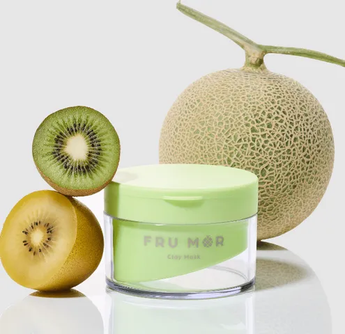 Mặt Nạ Đất Sét Fru Mor - Hỗ Trợ Giảm Nhờn, Mụn Đầu Đen Chiết Xuất Từ Thiên Nhiên Dưa Gang, Rau Má, Dành Cho Da Dầu, Mụn