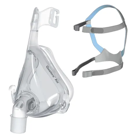 Mặt Nạ Thở Bilevel BiPAP CPAP ResMed Quattro Air - Hỗ Trợ Oxy Cho Người Hô Hấp Yếu, Thiết Kế Siêu Nhẹ, Tiện Lợi