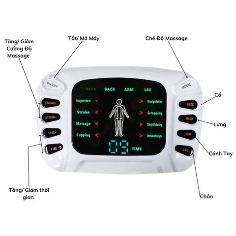 Máy Massage Xung Điện Toàn Thân YTK-309B - 12 Tính Năng Chuyên Nghiệp, Giúp Thư Giãn, Giảm Đau Nhức, Tăng Cường Sức Khỏe