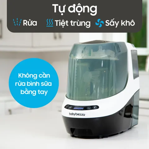 Máy Rửa Bình Sữa Tiệt Trùng Sấy Khô Baby Brezza Bottle Washer Pro - 6 Chế Độ Hoạt Động, Tiện Lợi Cho Mẹ, Tối Ưu Hóa Vệ Sinh Bình Sữa