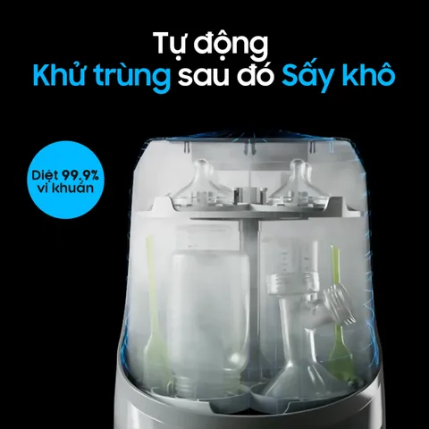 Máy Rửa Bình Sữa Tiệt Trùng Sấy Khô Baby Brezza Bottle Washer Pro - 6 Chế Độ Hoạt Động, Tiện Lợi Cho Mẹ, Tối Ưu Hóa Vệ Sinh Bình Sữa