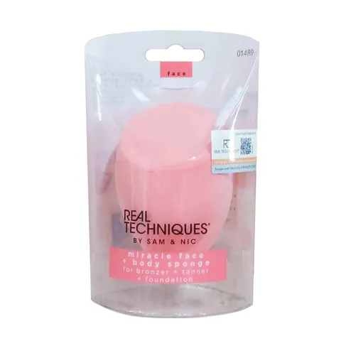 Mút Tán Nền Real Techniques Miracle Face Body Sponge - Mút Trang Điểm Cao Cấp, Che Phủ Tự Nhiên và Dễ Sử Dụng