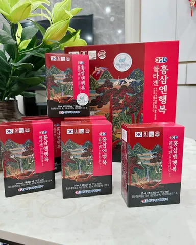 Nước Hồng Sâm Collagen Đông Trùng Hạ Thảo KHS Hàn Quốc - Giải Pháp Làm Đẹp, Tăng Cường Sức Khỏe, Dễ Uống, Hương Vị Thanh Mát