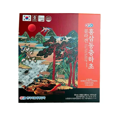 Nước Hồng Sâm Collagen Đông Trùng Hạ Thảo KHS Hàn Quốc - Giải Pháp Làm Đẹp, Tăng Cường Sức Khỏe, Dễ Uống, Hương Vị Thanh Mát