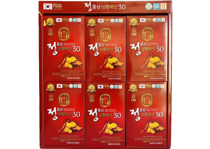 Nước Hồng Sâm Nấm Thượng Hoàng Jeong Hàn Quốc 50ml x30 gói - Giúp Tăng Cường Sức Khỏe, Làm Đẹp Da Từ Tự Nhiên