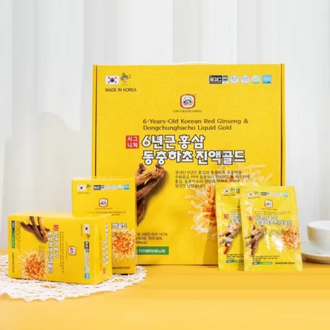 Nước sâm đông trùng hạ thảo Samsung Red Ginseng & Dongchunghacho Liquid Gold - Hỗ trợ tăng cường sức khỏe, phục hồi thể lực