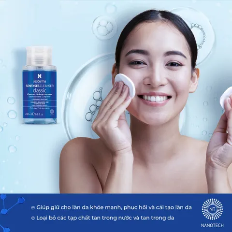Nước Tẩy Trang Sesderma Sensyses Cleanser Classic 200ml - Làm Sạch Dịu Nhẹ Cho Da Nhạy Cảm, Loại Bỏ Tạp Chất Trang Điểm Và Ô Nhiễm