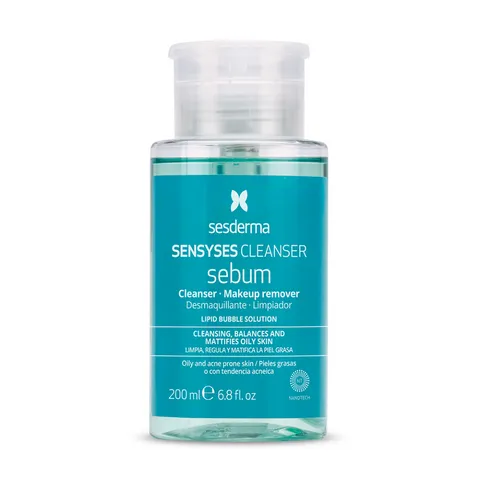 Nước tẩy trang cho da dầu mụn Sesderma Sensyses Cleanser Sebum 200ml - Kiểm soát dầu, làm dịu da, ngăn ngừa vết thâm mụn