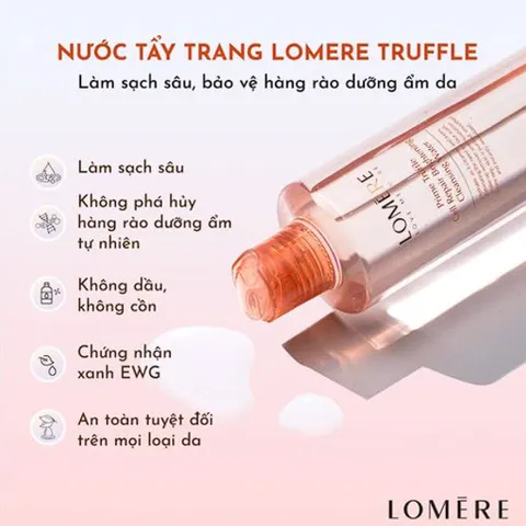 Nước Tẩy Trang Lomere Prime Truffle Cell Repair 300ml - Làm Sạch Sâu, Phục Hồi Da, Cấp Ẩm Tự Nhiên, Dành Cho Mọi Loại Da