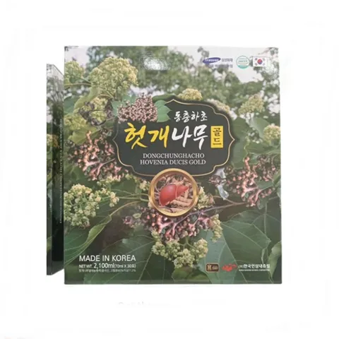 Nước Uống Mát Gan Đông Trùng Hạ Thảo Dongchunghacho Hovenia Ducis Gold Hàn Quốc - Giải Độc, Thanh Lọc Cơ Thể, Hỗ Trợ Chức Năng Gan