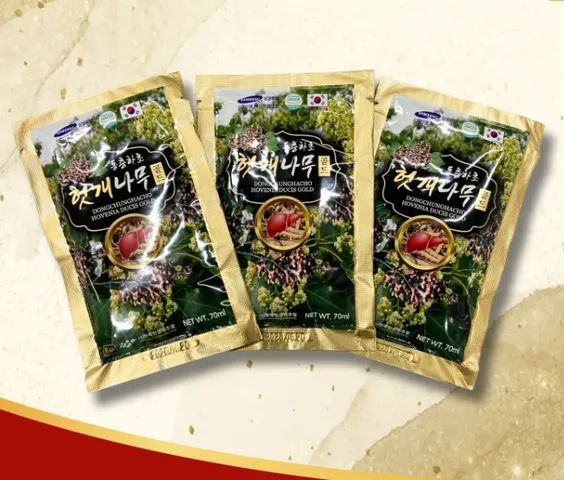 Nước Uống Mát Gan Đông Trùng Hạ Thảo Dongchunghacho Hovenia Ducis Gold Hàn Quốc - Giải Độc, Thanh Lọc Cơ Thể, Hỗ Trợ Chức Năng Gan