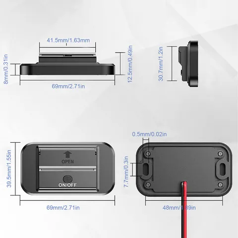 Ổ Cắm Sạc Nhanh 2 Cổng Type C & USB PD QC - Gắn Trên Xe Máy, Ô Tô, Tàu Thuyền - Thích Hợp Cho Android & iOS