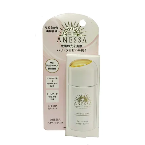Serum Chống Nắng Nâng Tông Anessa Sun Dual Care SPF50+ PA++++ - Dưỡng Da Bảo Vệ Trước Tia UV và Bụi Mịn PM2.5, 30ml