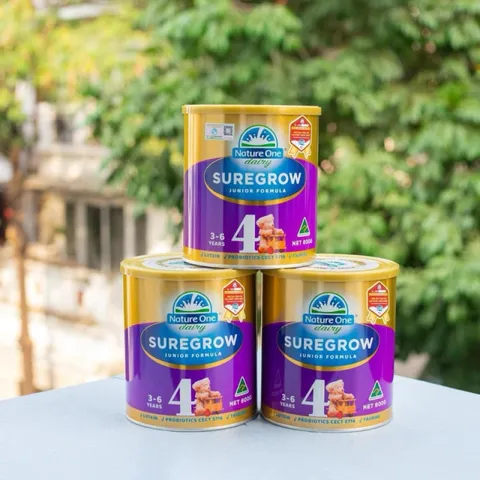 Sữa Bột Nature One Dairy SureGrow cho Bé 0-6 Tuổi - 36 Thành Phần Thiết Yếu, Hỗ Trợ Tiêu Hóa, Tăng Cường Miễn Dịch Tự Nhiên