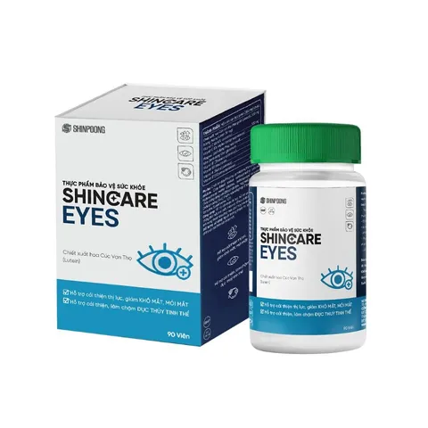 Viên Uống Hỗ Trợ Cải Thiện Thị Lực Shinpoong Shincare Eyes - Chiết Xuất Hoa Cúc Vạn Thọ và Vitamin Bổ Mắt, 30 Viên