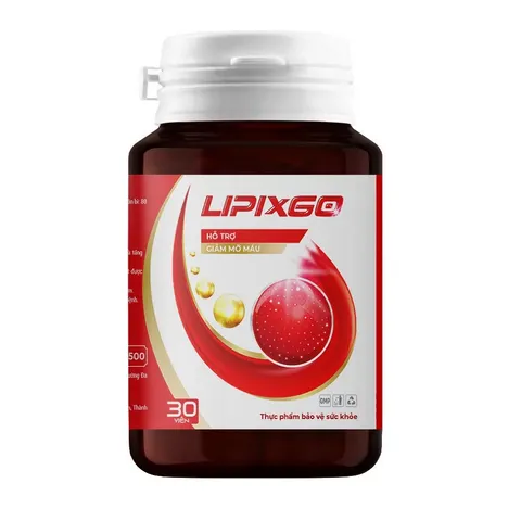 Viên uống giảm mỡ máu Lipixgo - Hỗ trợ tim mạch, ổn định huyết áp, tăng sức bền cho mạch máu - Hộp 30 viên từ Trang Ly Pharma