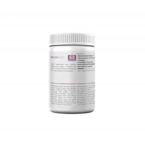 Viên Uống Hỗ Trợ Ngủ Ngon Mistik New Vision - Giảm Căng Thẳng, Ngủ Sâu, Thư Giãn, 60 Viên - Sản Phẩm Chất Lượng Cho Giấc Ngủ Tốt Hơn