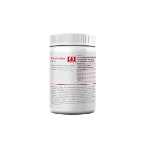 Viên Uống Hỗ Trợ Sức Khỏe Tim Mạch Vision Cardio Drive New - Bổ Sung DHA, EPA, Coenzyme Q10, Vitamin - Hỗ Trợ Người Trưởng Thành, Giảm Căng Thẳng