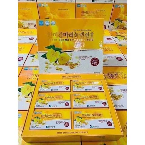 Viên Uống Tinh Dầu Hoa Anh Thảo Hanmi Gamma Linolenic Acid - Hỗ Trợ Cân Bằng Nội Tiết, Dưỡng Da Tươi Trẻ, Giảm Cảm Giác Khó Chịu Thời Kỳ Kinh Nguyệt