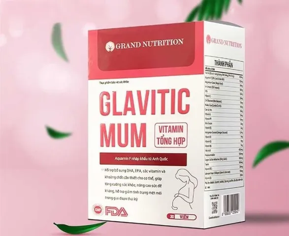 Viên Uống Vitamin Tổng Hợp Cho Bà Bầu Glavitic Mum - Hỗ Trợ Dinh Dưỡng Trong Thai Kỳ, Tăng Cường Sức Khỏe Mẹ Bầu