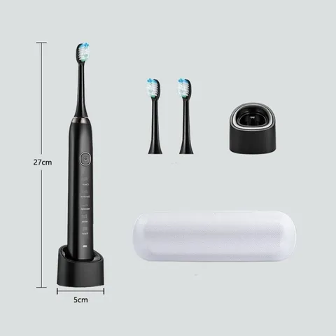 Bàn Chải Điện Sarmocare S100 Plus - 5 Chế Độ Làm Sạch, Đầu Chải Nhỏ Mềm, Hiệu Quả Sạch Răng Miệng Trong 2 Phút Mỗi Ngày