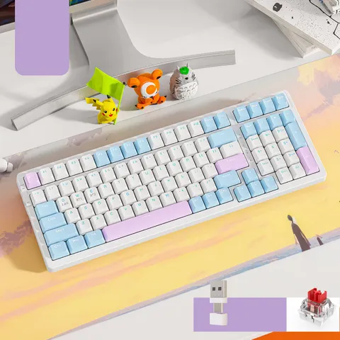 Bàn Phím Cơ Không Dây K96BT Hotswap Red Switch - Thiết Kế Chuẩn, Phản Hồi Nhanh Chóng, Phù Hợp Game và Văn Phòng