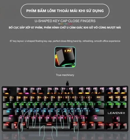 Bàn Phím Cơ ZIYOU LANG K2 Pro LED RGB 10 Chế Độ - Phụ Kiện Máy Tính Thời Trang Cho Game Thủ