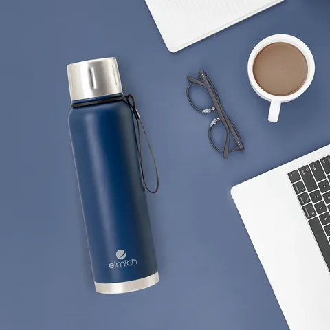 Bình Giữ Nhiệt Inox 316 Elmich EL8335 1L - Chống Gỉ Sét, Giữ Nóng Đến 12h, Giữ Lạnh Đến 48h, Dễ Dàng Mang Theo