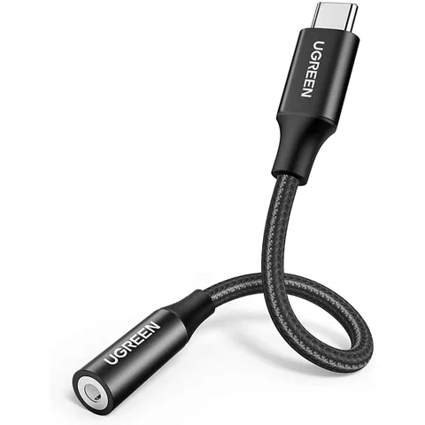 Cáp chuyển Type-C sang 3.5mm Ugreen AV142 - Kết nối tai nghe và loa, không chip DAC, chất lượng âm thanh tốt, thiết kế nhỏ gọn, tiện dụng.