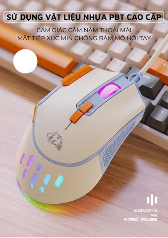 Chuột Gaming Ziyou M2 LED RGB 12800 DPI - Thiết Kế Công Thái Học Hỗ Trợ Macro Cho Game Thủ Chuyên Nghiệp
