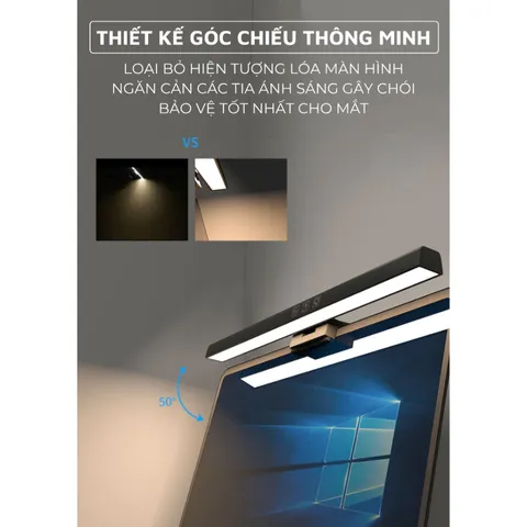 Đèn Treo Màn Hình Bảo Vệ Mắt TB30 - Đèn LED 3 Chế Độ Ánh Sáng Tăng Cường Sự Tập Trung và Bảo Vệ Thị Lực Cho Làm Việc Văn Phòng, Game Thủ