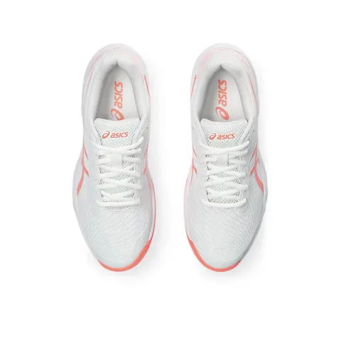 Giày Pickleball Nữ Asics Gel-Game 9 - Tennis, Độ Bám Tốt, Chất Liệu Bền Bỉ, Màu Trắng/Sun Coral, Hỗ Trợ Giảm Chấn