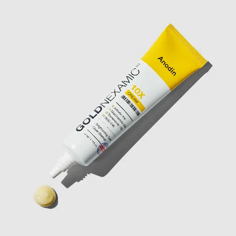 Kem Dưỡng Anodin Goldnexamic 10X Cream - Hỗ Trợ Trắng Da, Mờ Thâm Nám, Phục Hồi Độ Đàn Hồi Cho Mọi Loại Da 35ml